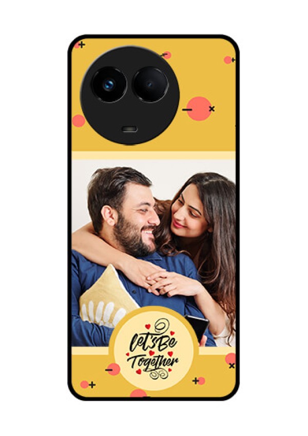 Realme Narzo 60x 5G Photo Printing on Glass Case - Lets be Together Design