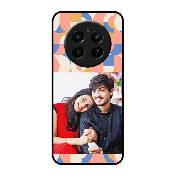 Narzo 70 Pro 5G Custom Glass Phone Case - Semi - Circle Maze Pattern Design Narzo 70 Pro 5G Custom Glass Phone Case - Semi - Circle Maze Pattern Design