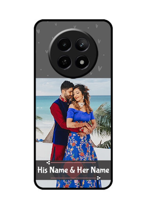 Realme Narzo 70X 5G Custom Glass Phone Case - Buy Love Design With Photo Online