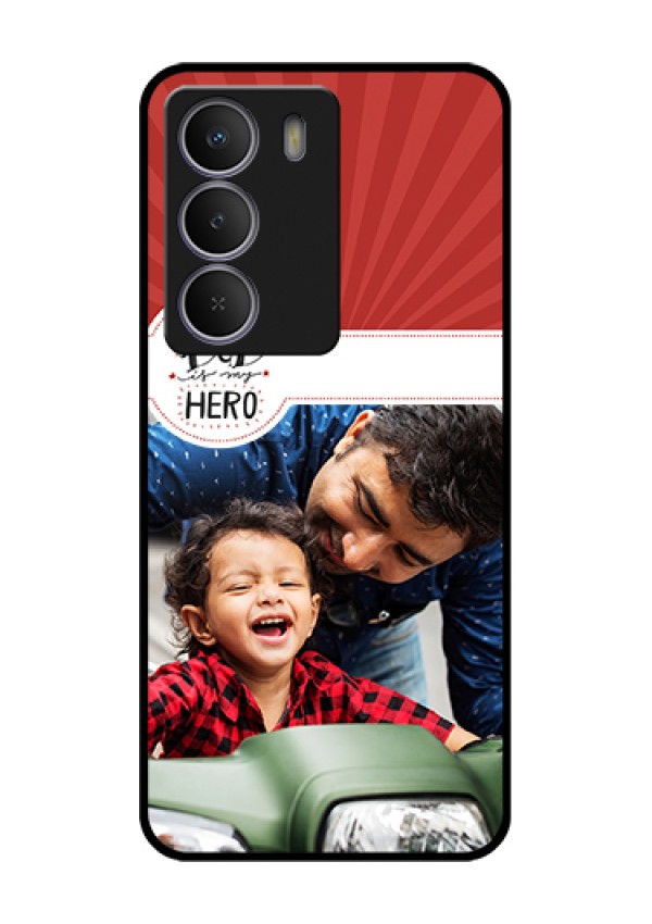 Realme Narzo 80 Lite Custom Glass Phone Case - My Dad Hero Design