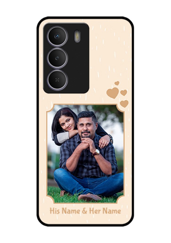 Realme Narzo 80 Lite Custom Glass Phone Case - With Confetti Love Design