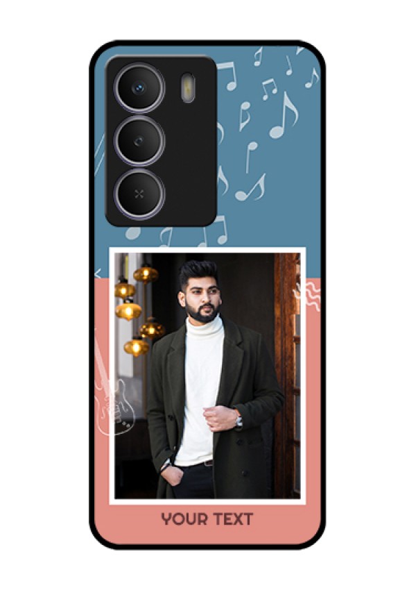 Realme Narzo 80 Lite Custom Glass Phone Case - With Color Musical Note Design