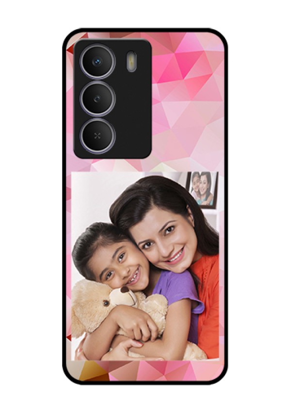 Realme Narzo 80 Lite Custom Glass Phone Case - Abstract Triangle Design