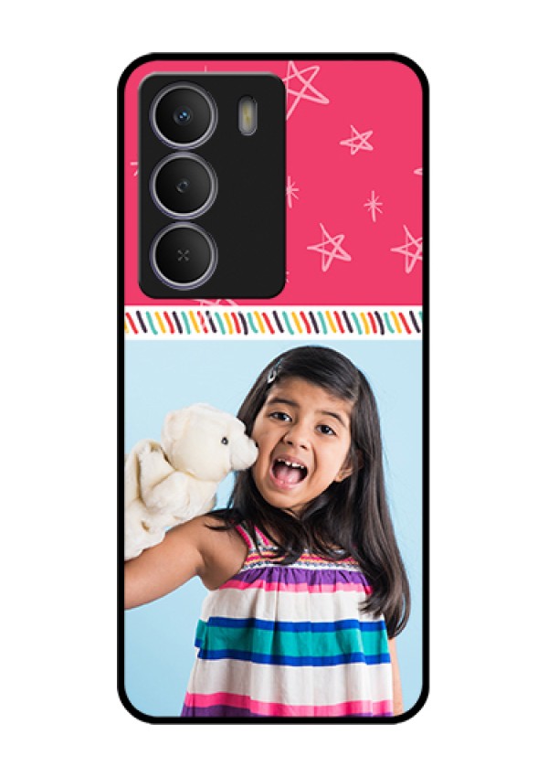 Realme Narzo 80 Lite Custom Glass Phone Case - Line Art Design