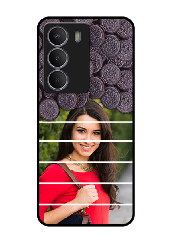 Realme Narzo 80 Lite Custom Glass Phone Case - With Oreo Biscuit Design