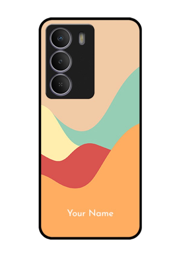 Realme Narzo 80 Lite Custom Glass Phone Case - Ocean Waves Multi - Colour Design