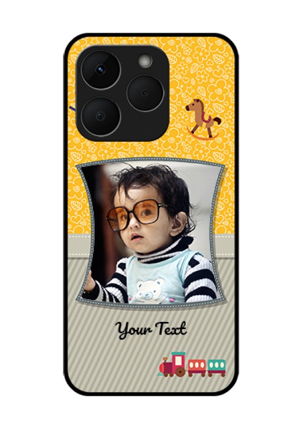 Realme Narzo 90 5G Custom Glass Phone Case - Baby Picture Upload Design