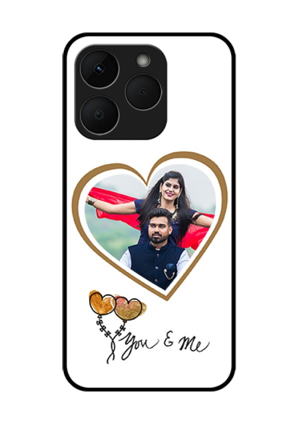 Realme Narzo 90 5G Custom Glass Phone Case - You & Me Design
