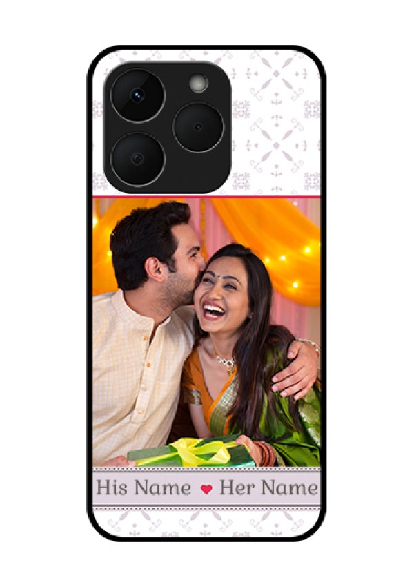Realme Narzo 90 5G Custom Glass Phone Case - With Photo And Ethnic Design