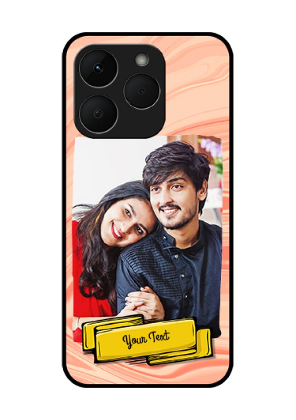 Realme Narzo 90 5G Custom Glass Phone Case - Marble Texture Design