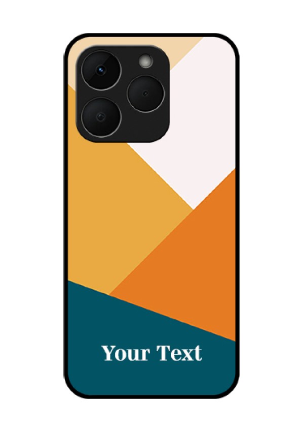 Realme Narzo 90 5G Custom Glass Phone Case - Stacked Multi - Colour Design