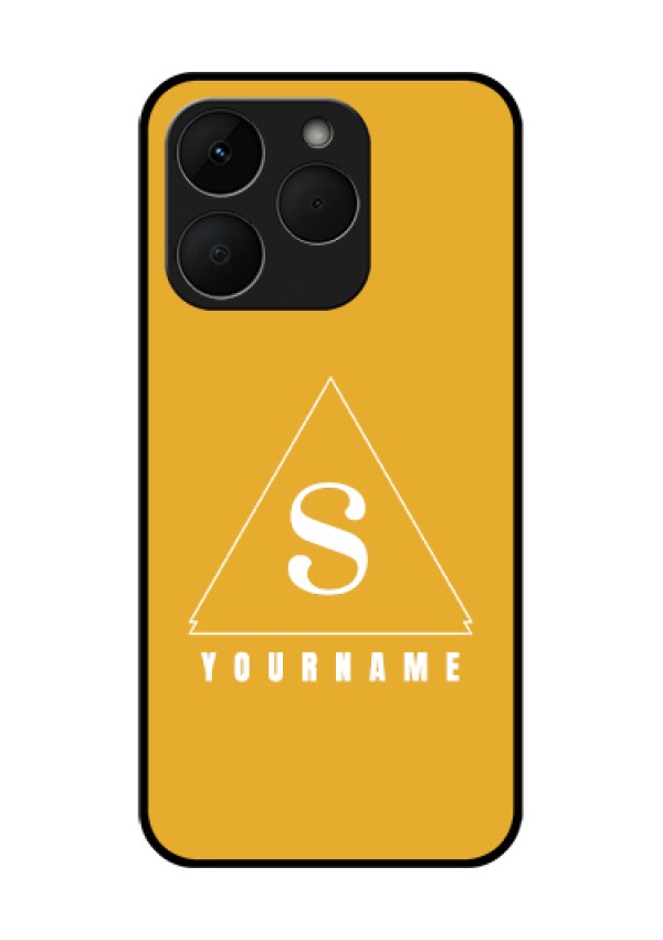Realme Narzo 90 5G Custom Glass Phone Case - Simple Triangle Design