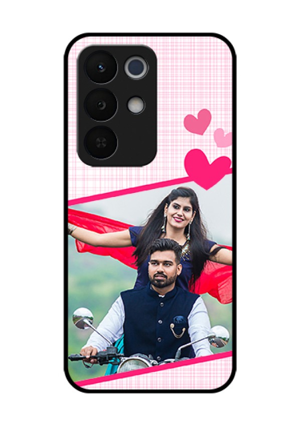 Realme Narzo 90X 5G Custom Glass Phone Case - Love Shape Heart Design