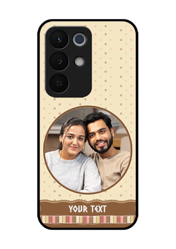 Realme Narzo 90X 5G Custom Glass Phone Case - Brown Dotted Mobile Case Design