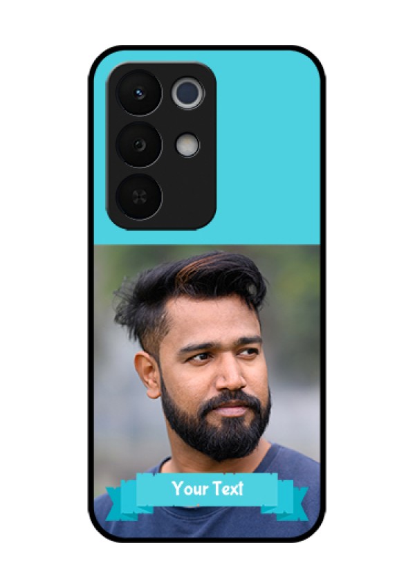 Realme Narzo 90X 5G Custom Glass Phone Case - Blue Color Design