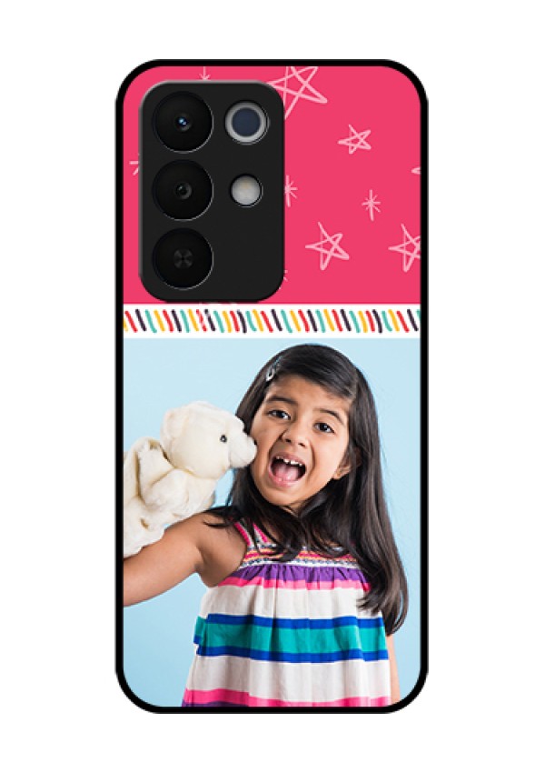 Realme Narzo 90X 5G Custom Glass Phone Case - Line Art Design