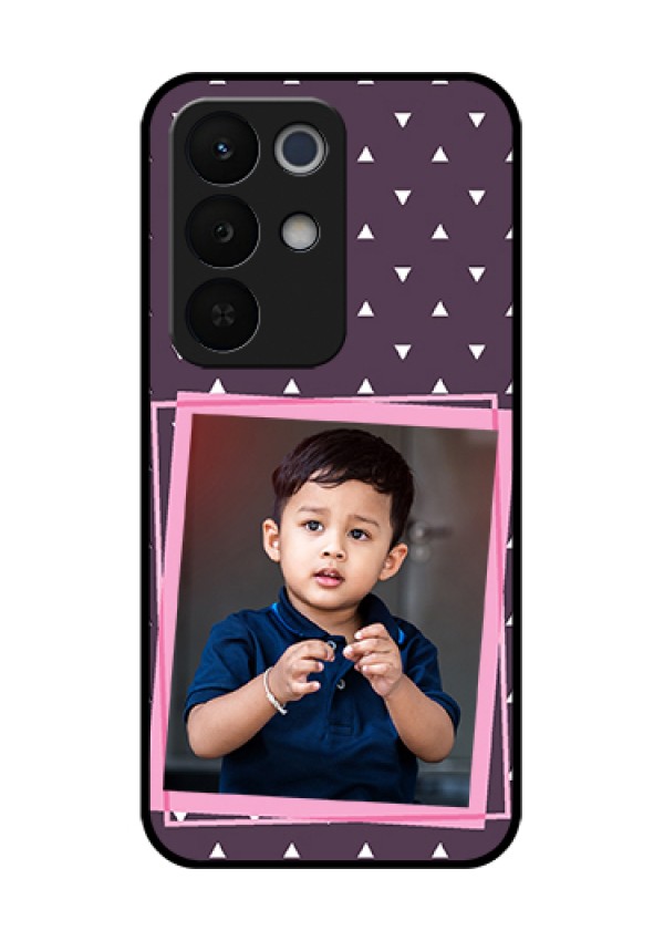 Realme Narzo 90X 5G Custom Glass Phone Case - Triangle Pattern Dotted Design