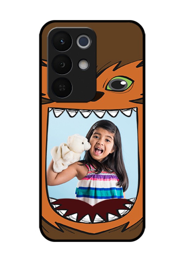 Realme Narzo 90X 5G Custom Glass Phone Case - Owl Monster Back Case Design