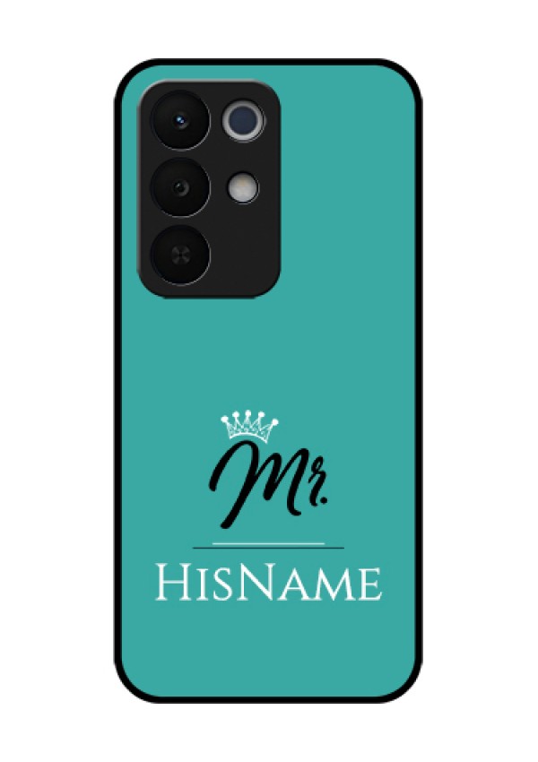 Realme Narzo 90X 5G Custom Glass Phone Case - Mr With Name Design