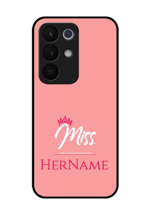 Realme Narzo 90X 5G Custom Glass Phone Case - Mrs With Name Design