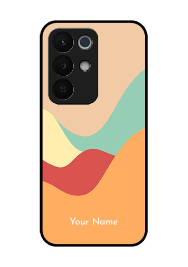 Realme Narzo 90X 5G Custom Glass Phone Case - Ocean Waves Multi - Colour Design