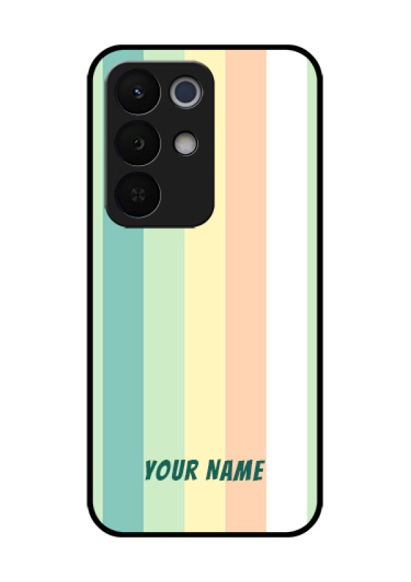 Realme Narzo 90X 5G Custom Glass Phone Case - Multi - Colour Stripes Design