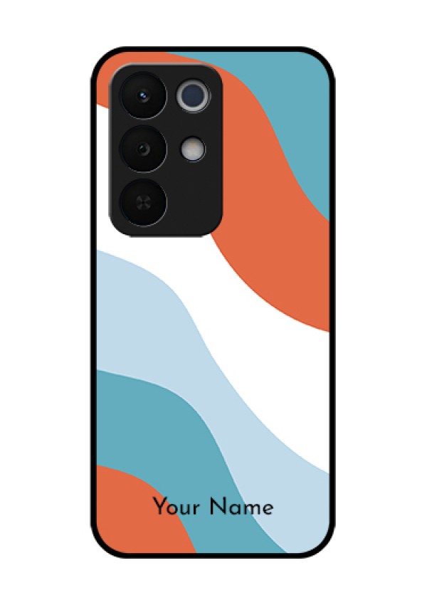Realme Narzo 90X 5G Custom Glass Phone Case - Coloured Waves Design