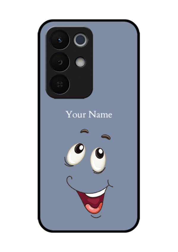 Realme Narzo 90X 5G Custom Glass Phone Case - Laughing Cartoon Face Design