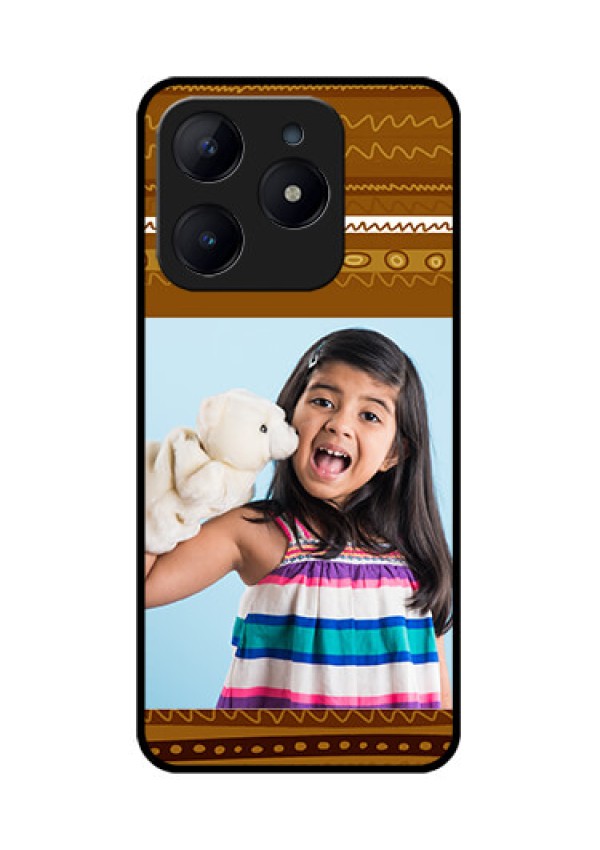 Realme Narzo N63 Custom Glass Phone CaseFriends Picture Upload Design