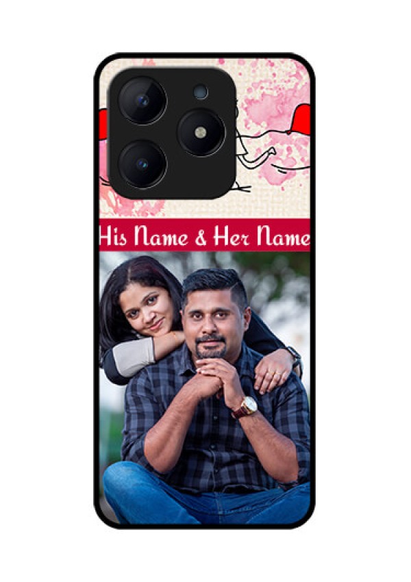 Realme Narzo N63 Custom Glass Phone CaseYou And Me Case Design