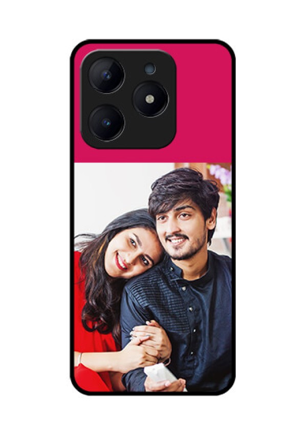 Realme Narzo N63 Custom Glass Phone CaseAnniversary Cover Design