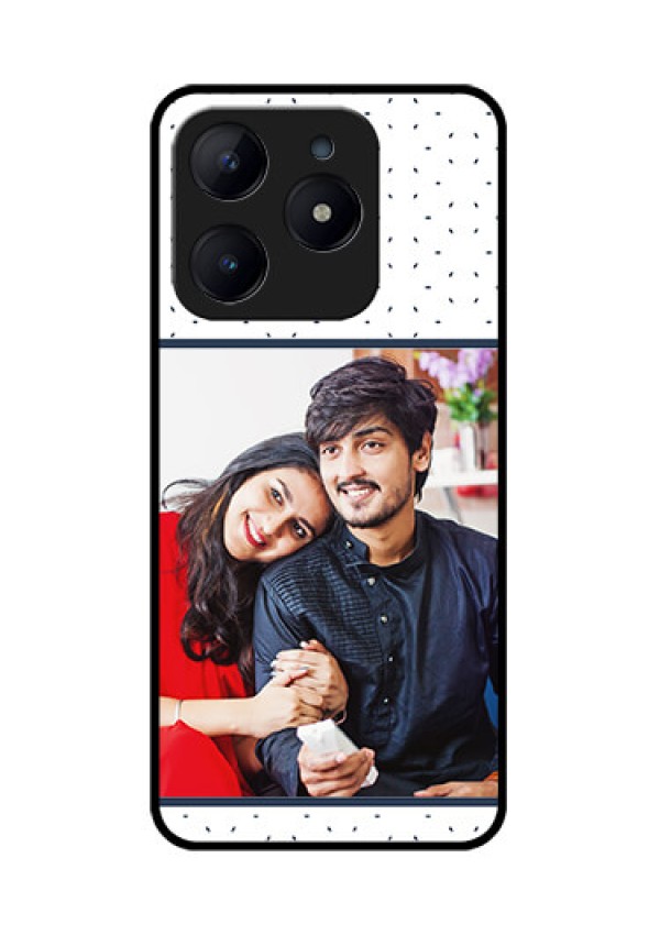 Realme Narzo N63 Custom Glass Phone CasePremium Dot Design
