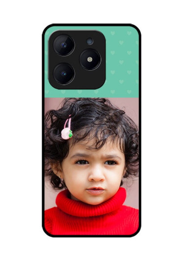Realme Narzo N63 Custom Glass Phone CaseLovers Picture Design