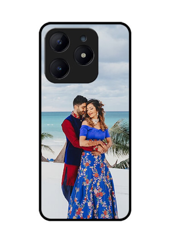 Realme Narzo N63 Custom Glass Phone CaseUpload Full Picture Design