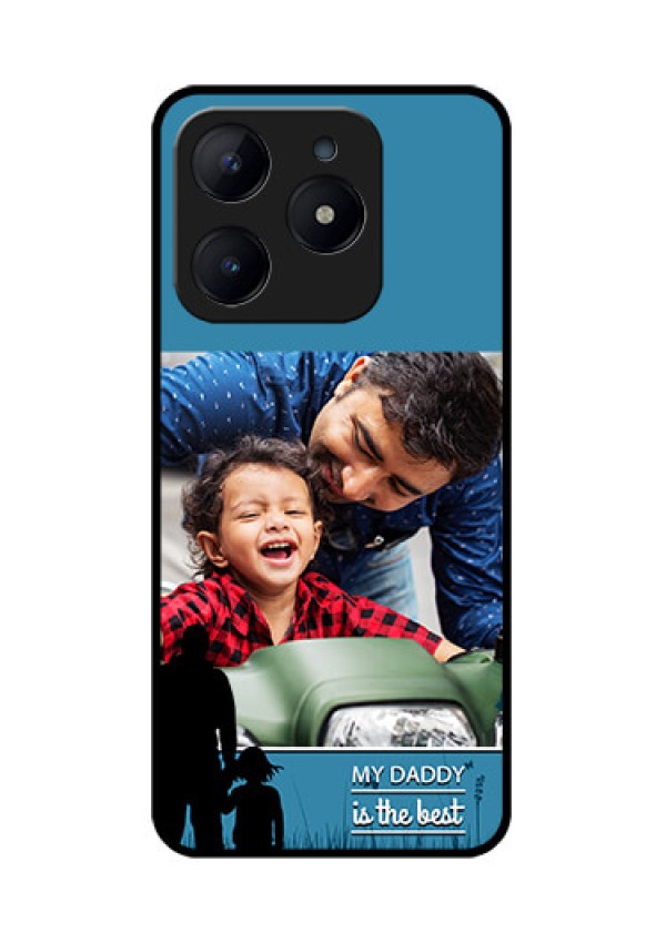 Realme Narzo N63 Custom Glass Phone CaseBest Dad Design