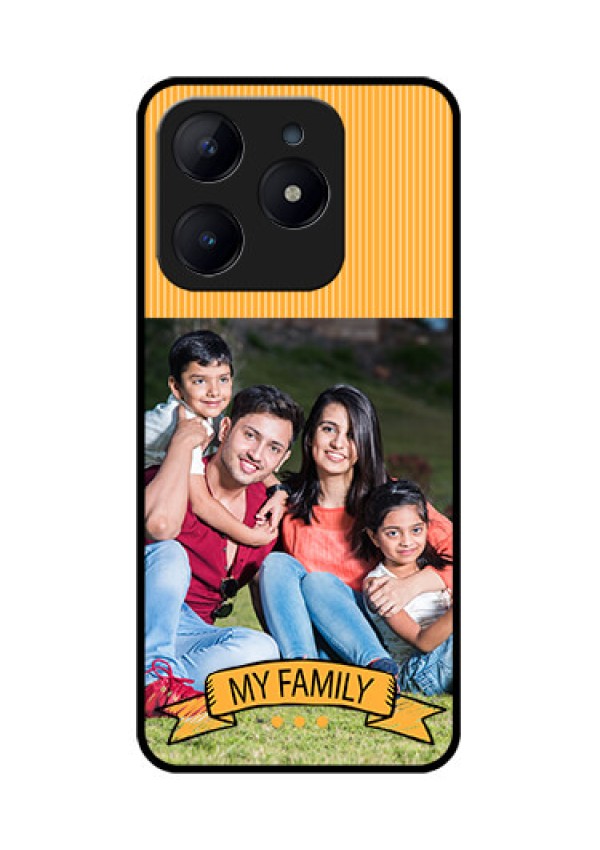 Realme Narzo N63 Custom Glass Phone CaseMy Family Design