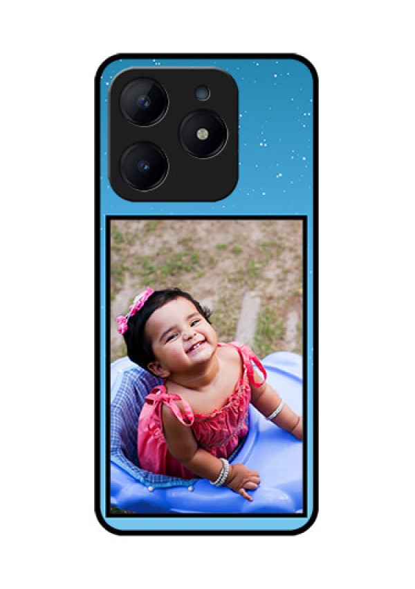 Realme Narzo N63 Custom Glass Phone CaseWave Pattern Colorful Design