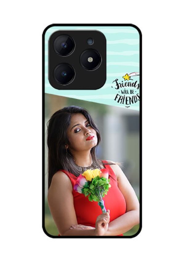 Realme Narzo N63 Custom Glass Phone CaseFriends Picture Icon Design