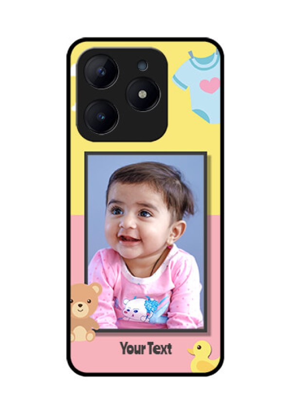 Realme Narzo N63 Custom Glass Phone CaseKids 2 Color Design