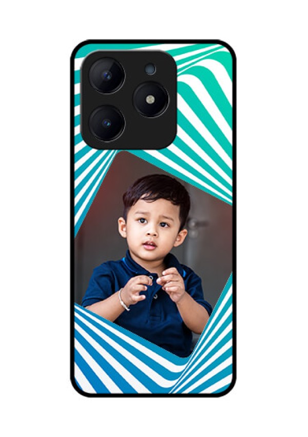 Realme Narzo N63 Custom Glass Phone CaseAbstract Spiral Design