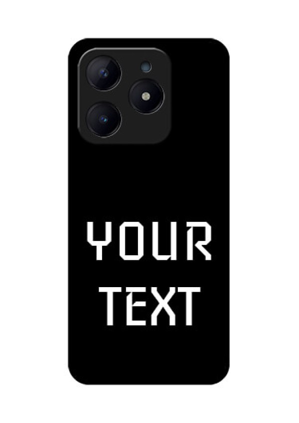 Realme Narzo N63 Custom Glass Phone CaseYour Name Design