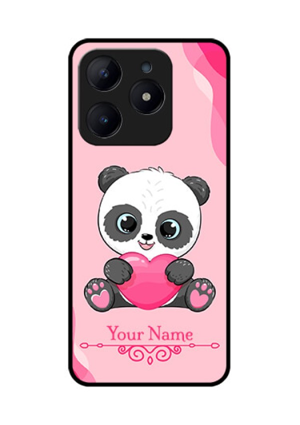 Realme Narzo N63 Custom Glass Phone CaseCute Panda Design