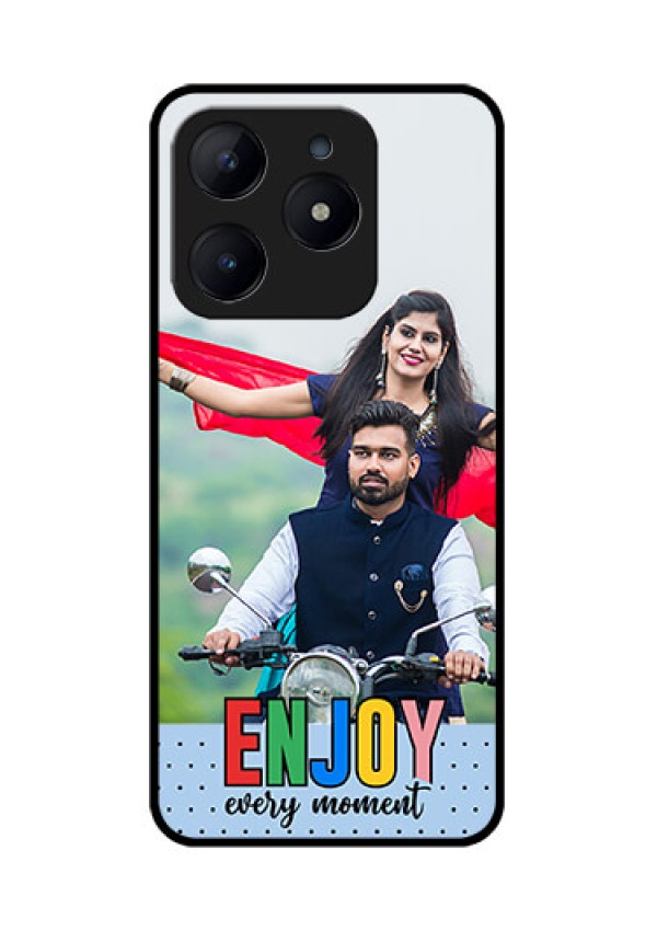 Realme Narzo N63 Custom Glass Phone CaseEnjoy Every Moment Design
