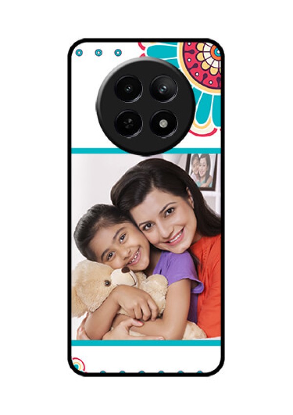 Realme Narzo N65 5G Custom Glass Phone Case - Flower Design