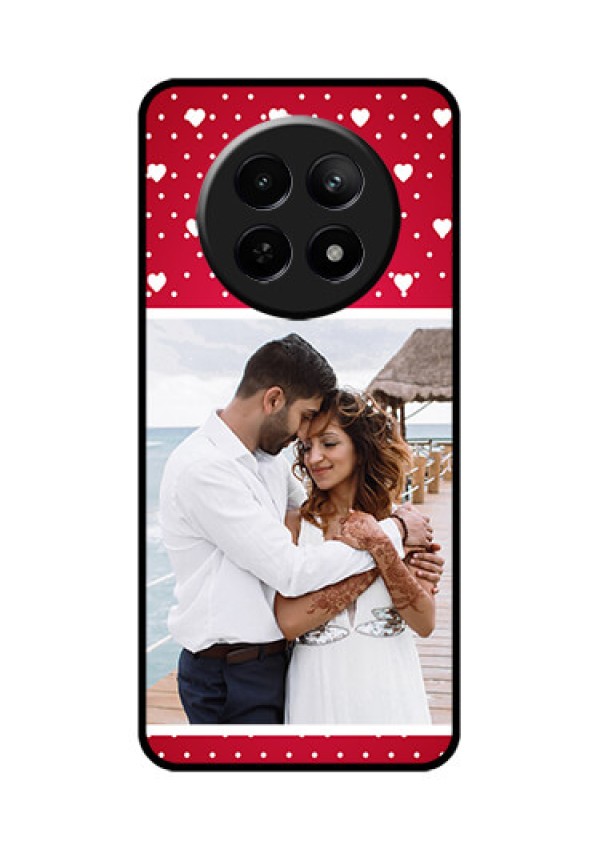 Realme Narzo N65 5G Custom Glass Phone Case - Hearts Mobile Case Design