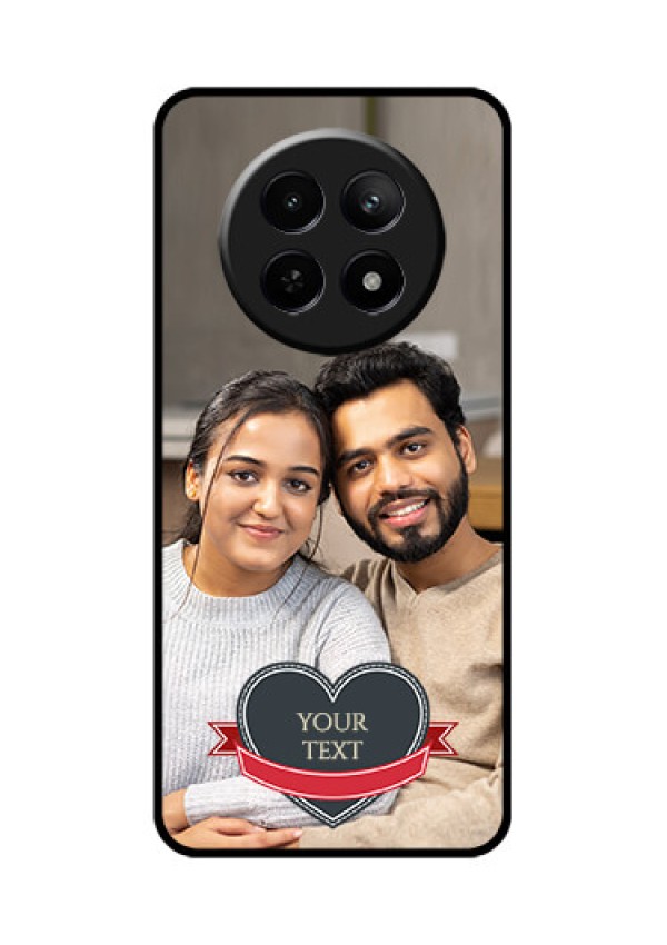 Realme Narzo N65 5G Custom Glass Phone Case - Just Married Couple Design