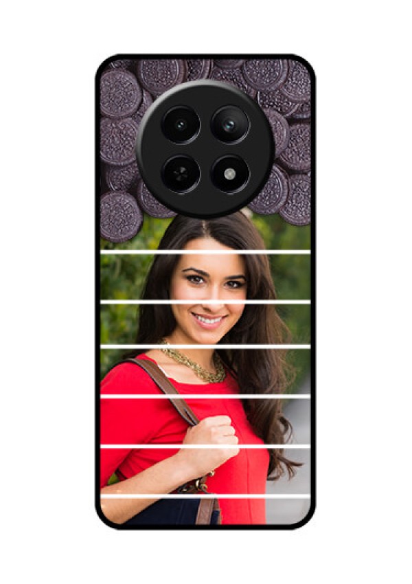 Realme Narzo N65 5G Custom Glass Phone Case - With Oreo Biscuit Design