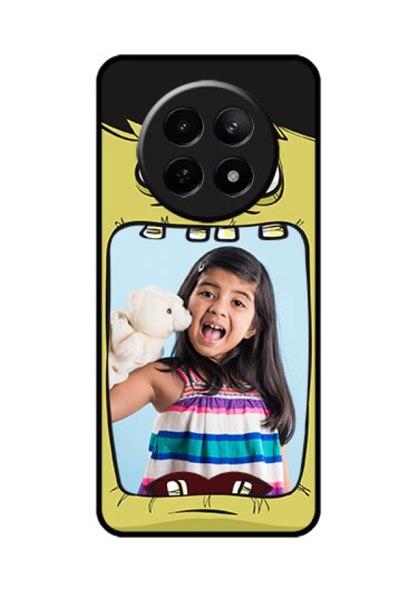 Realme Narzo N65 5G Custom Glass Phone Case - Cartoon Monster Back Case Design