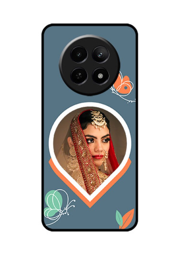 Realme Narzo N65 5G Custom Glass Phone Case - Droplet Butterflies Design