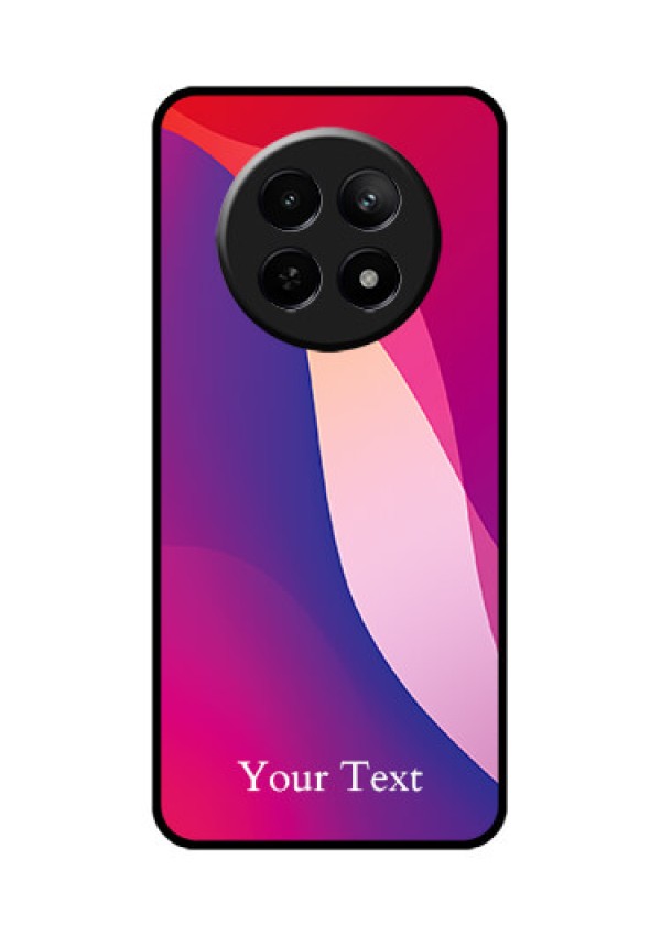 Realme Narzo N65 5G Custom Glass Phone Case - Digital Abstract Overlap Design
